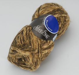 Vlna moher pletací příze Marlen zlatočerný melír