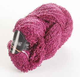 Směsová pletací příze bukle přadeno fialová