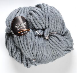 Extra silná pletací příze MarLen světle šedá