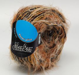 Efektní ruční pletací příze Marlen hnědý melír