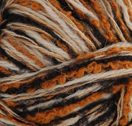 Vlněná směsová příze Marlen hnědosmetanový melír