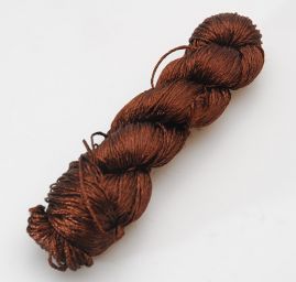 Viskozová lesklá příze Marlen tmavě čokoládově hnědá