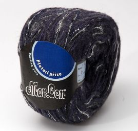Vlněná příze Marlen tmavěmodrobílý melír