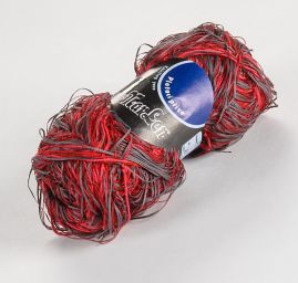 Směsová pletací příze MarLen červenošedý melír