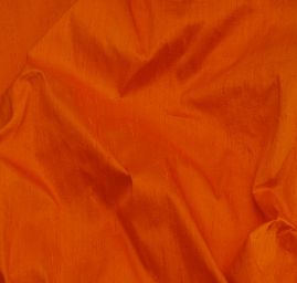 Šantung jednobarevný tm.oranžový