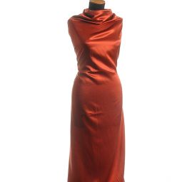 Satén hladký hnědý