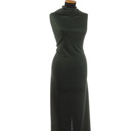 Úplet žakár káro/kosočtverce tm.tyrkys