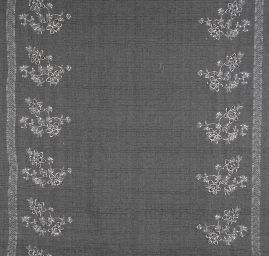 Tvíd plisé s výšivkou šedočerná/šedá mint