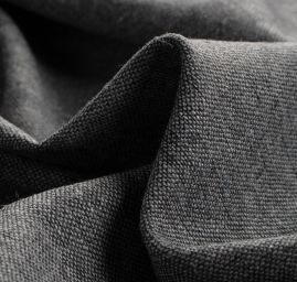 Tvídová látka UNI šedočerný melír