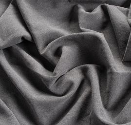 Šatový žoržet silnější – viskózová směs tmavě šedá