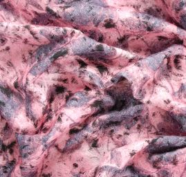 Kabátová látka se zatkanou přízí pastel růžová