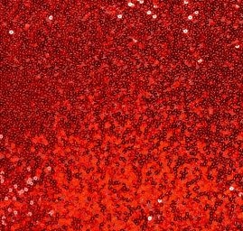 Tyl s výšivkou flitrů červený