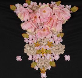 Originální MarLen kupón modelované šaty černá/růžová