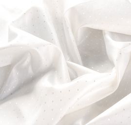 Podšívka žakárová kostky lomená bílá