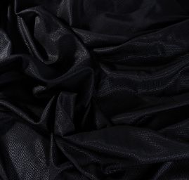 Žakárová látka vzor kostky černá