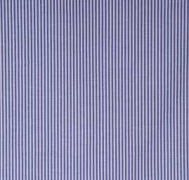 Pružná látka bavlna směs proužky tm.modrá/bílá