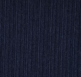 Riflovina pružná plastický motiv proužků tm.modrý melír