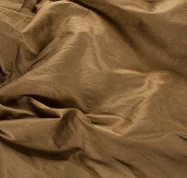 Umělé hedvábí imitace šantung zlatý oříšek