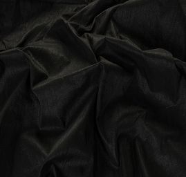 Umělé hedvábí imitace šantung černý