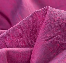 Šantung šanžán jemný růžový/modrý