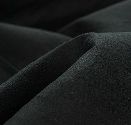 Umělé hedvábí imitace šantung černý