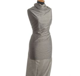 Šantung jednobarevný matný světle šedý