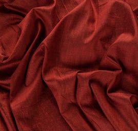 Šantung jednobarevný matný hnědý