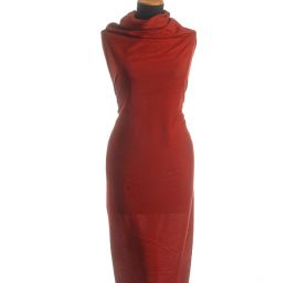 Šantung jednobarevný matný tm.červený