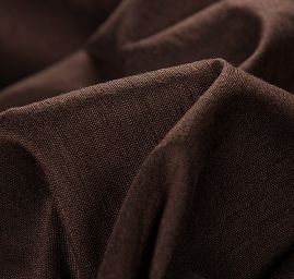 Šantung jednobarevný matný čokoládově hnědý 