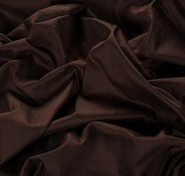 Šantung jednobarevný matný čokoládově hnědý 