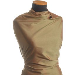 Dupion hedvábný šanžán olivověčervený