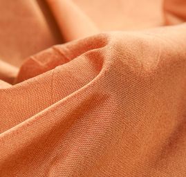 Dupion hedvábný šanžán zlatočervený