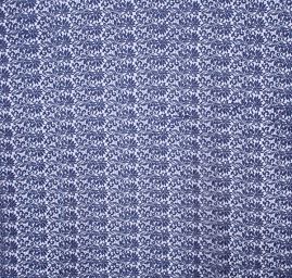 Efektní hrubá krajka květinový vzor tmavě modrá