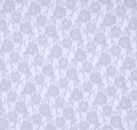 Jemná pružná krajka motiv růže světle šedá