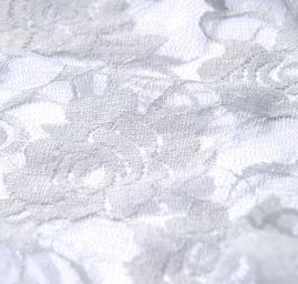 Jemná pružná krajka motiv růže světle šedá