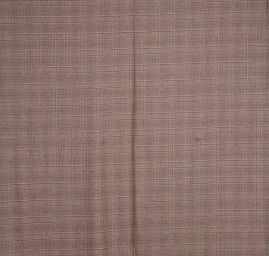 Kostýmová vlněná látka vzor Esterházy hnědá/vínová