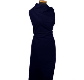 Vlněná látka  tm. modrá 