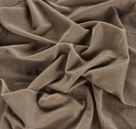 Samet nepružný šedý imitace hedvábí II.jakost