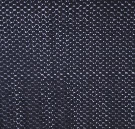 Efektní tyl se stužkovou aplikací motiv růže černá