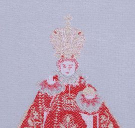 Pražské Jezulátko kupón červen/šedá