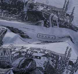 Panorama Praha  šedá/černá kupón 