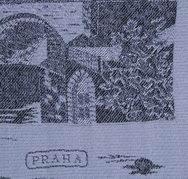 Panorama Praha  šedá/černá kupón 