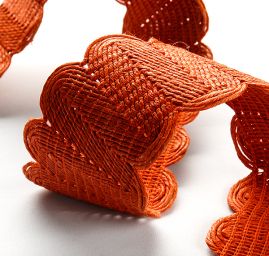 Textilní porta skořicová