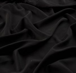 Viskozová košilová látka černé barvy