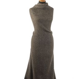 Vlněná látka na kabát vzor rybí kost