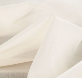 Organza pružná viskoza elastan smetanová