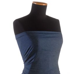 Riflovina imitace košilová látka tm. modrá