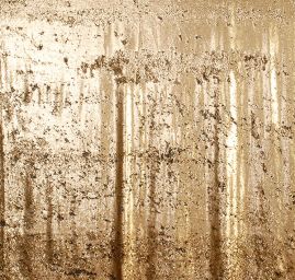 Pletenina s měnícími se flitry černé/zlaté barvy