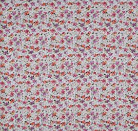 Madeira vyšívaná látka tisk květy