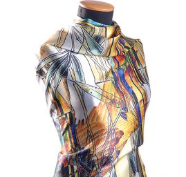 Arttextil motiv papouška mikado tkanina 